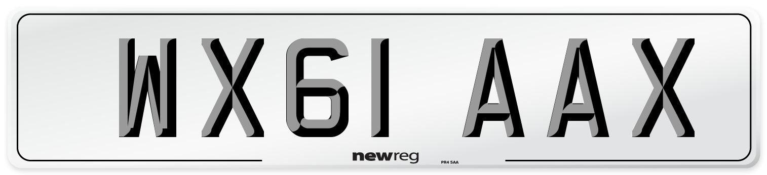 WX61 AAX Number Plate from New Reg